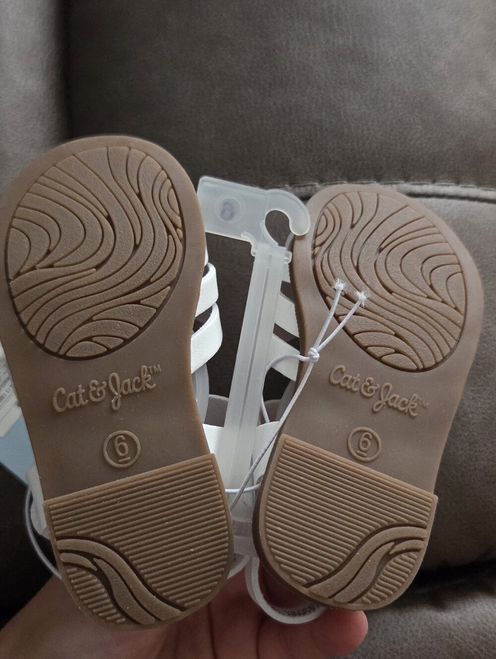 Cat & Jack Kids White Fisherman Sandals - Picture 5 of 5